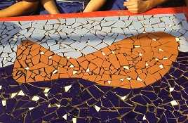 Gaudi Style Mosaic Making activity in Barcelona